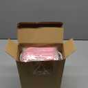 NPLUX 50 PACK Mini Cake Pans with Lids and Spoons,Rectangular Aluminum Foil Bread Pan,Mini Loaf Pans and Food Containers with Lids Mothers Day Gifts Party Favors(Pink,6.8oz)