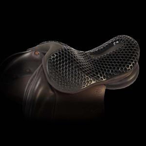 Acavallo Gel Seat Saver Gel Out Ortho-Coccyx, 20mm, Large, Black