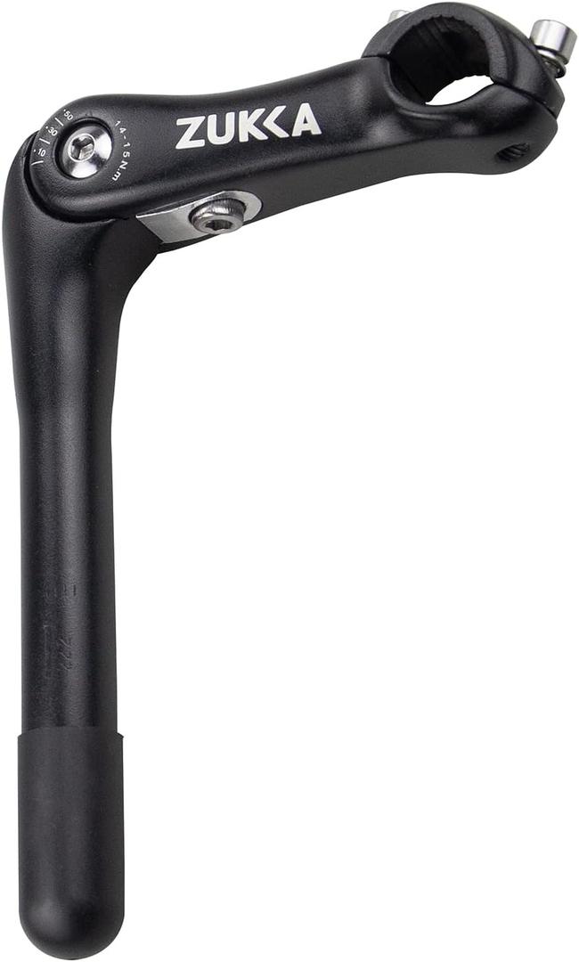 ZUKKA Quill Stem Adjustable 22.2/25.4 mm Alloy Alum 110mm Bike Handlebar Riser Extension for Mountain Road Bicycles
