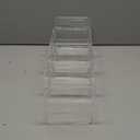 2 Pack Acrylic Purse Organizer for Closet, 8-Slot Bag & Purse Organizer, No Assembly, Clear Handbag Storage Shelf .for Shelf Divider Handbags, Clothes, Sweater