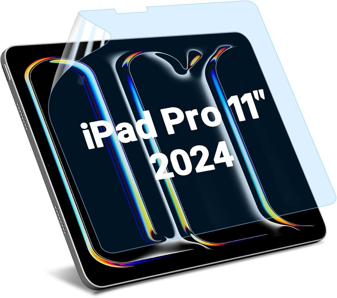 FILMEXT Ipad Pro 11 inch Screen Protector 2024 M4 Model A2836 A2837 A3006, Anti Glare Blue Light Screen Filter, Anti Fingerprints,Anti Scratch PET Matte Ipad 11 in Screen Film