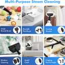 Steam Mop - All-in-one Powerful Handheld Steam Cleaner Detachable Floor Steamer with 11 Accessories, MultiPurpose Steamer for Hardwood Floors, Clothes,Windows,Tiles,Carpet, Whole Home Use(Grey