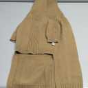 IECOii XXL Dog Sweater,Thermal Knit Big Dog Sweater with Sleeve,Pet Turtleneck Doggy Sweatshirt for Extra Large Dogs Boy Girl,Stretchy Large Dogs Cold Weather Outfit Pitbull Clothes,(Camel,XXL)