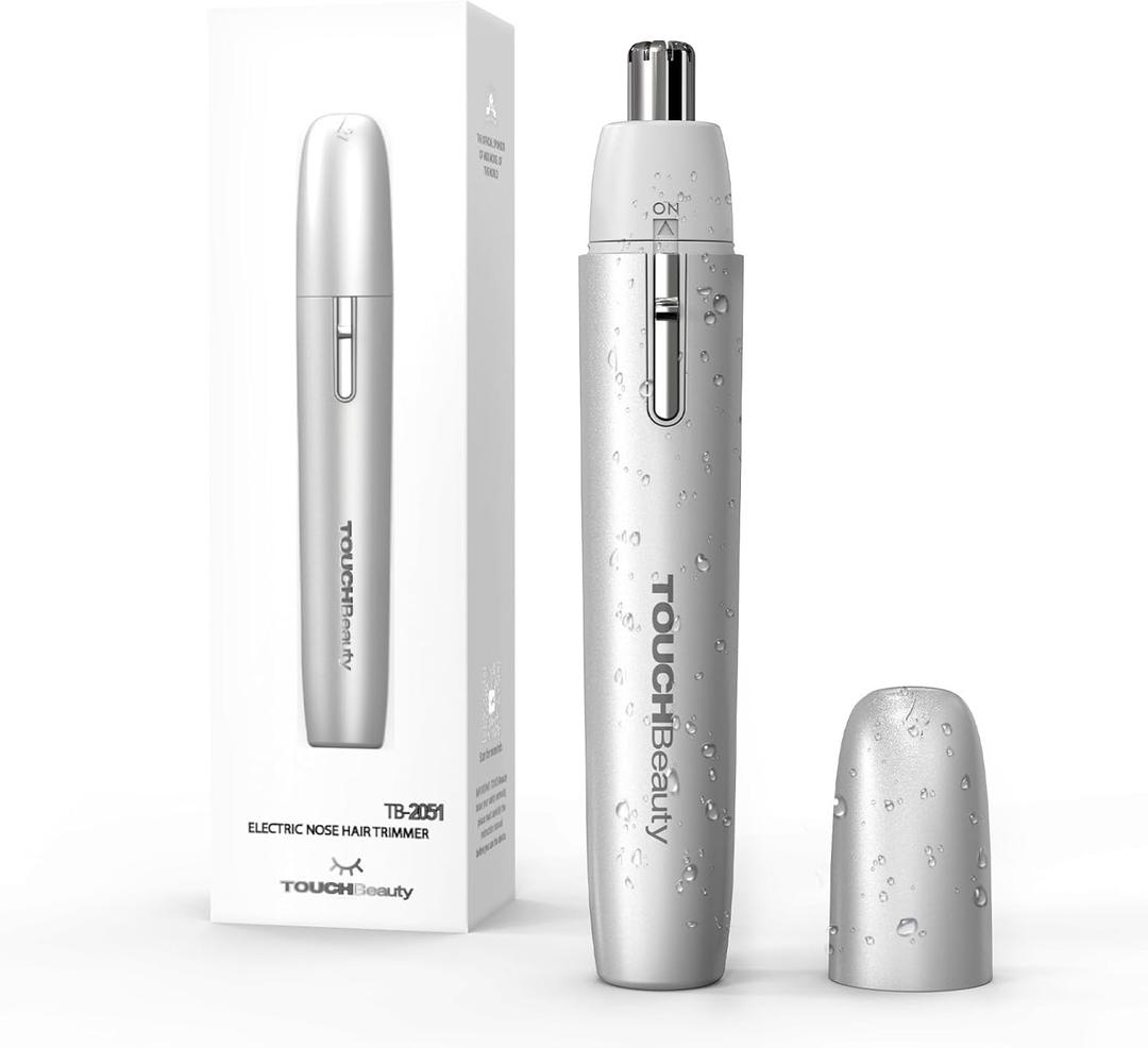 TOUCHBeauty Electric Nose Hair Trimmer for Women, Painless & Portable, Hypoallergenic Round Tip, Portable Trimmer with AAA Battery Powered, Easy Clean Travel Friendly Groomer, Ideal Valentine's Day