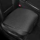 Auto Newer 2 PCS Breathable Universal Four Seasons Car Seat CoversLuxury Car Seat CushionProtectors for Front Seat Bottoms,Compatible with 95% Vehicles Fit for Cars Truck SUV or Vans(Black+Grey)