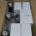 3-Light Bathroom Light Fixtures, Brown and Gold Bathroom Wall Lights, Modern Vanity Light with Clear Glass Shade, Bathroom Wall Lamp for Mirror Hallway Cabinet