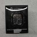 ULTIMAL Rugged Case with Band for Apple Watch 49mm,Compatible with Apple Watch Ultra 3/2/1, Military Grade Shockproof Bumper Cover for iWatch Tactical Band Men (49mm,Black)