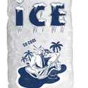 FireKylin 100 Pack Ice Bags 20 lb, Heavy-Duty Ice Bags with Drawstring, Portable Ice Cube Storage and Freezer Keeper(2 Mils Thickness)