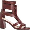 City Chic Women's Wide Fit Attitude Lace Up Block Heel Sandal, Size 43