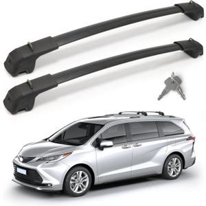 360LBS T-Slot Roof Rack Cross Bars Compatible with Toyota Sienna 2021-2025