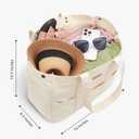 TOPDesign Large Canvas Tote Bag for Women, Shoulder Bag with Laptop Sleeve & Pockets, Everything Tote for Travel, Work (Beige)