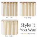 jinchan Linen Boho Curtains for Living Room Semi Sheer Curtains for Bedroom 84 Inches Long Herringbone Printed Farmhouse Drapes, Rod Pocket Window Treatment Curtain Set of 2 Panels Yellow on Linen