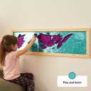 ODOXIA Sequin Sensory Wall Frame | Sensory Wall Sequin Flip Fabric for Kids | Daycare and School And Room Board