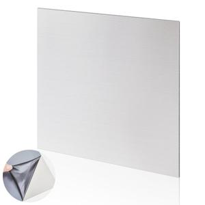 1 Pcs 430 Stainless Steel Sheet Metal 16 x 16 Inches 24GA Metal Plates Panel #4 Brushed Finish Magnetic Mount Board Wall Food Truck Restaurant Crafting Kitchen Floor Trailer Garage Gym