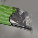 Stainless Steel Stove Gap Covers,Stove Gap Filler, Range Trim Kit, Stove Gap Guards, Heat Resistant and Easy to Clean, Easy retractable Length 13.8" to 27.5", Width 0.79",Black(2PCS)