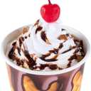 Restaurantware Ice Cream Cups 50 Pack of 8 oz Leak-Resistant Disposable Dessert Bowl Frozen Yogurt Cup Round Paper Container For Cold And Hot Desserts