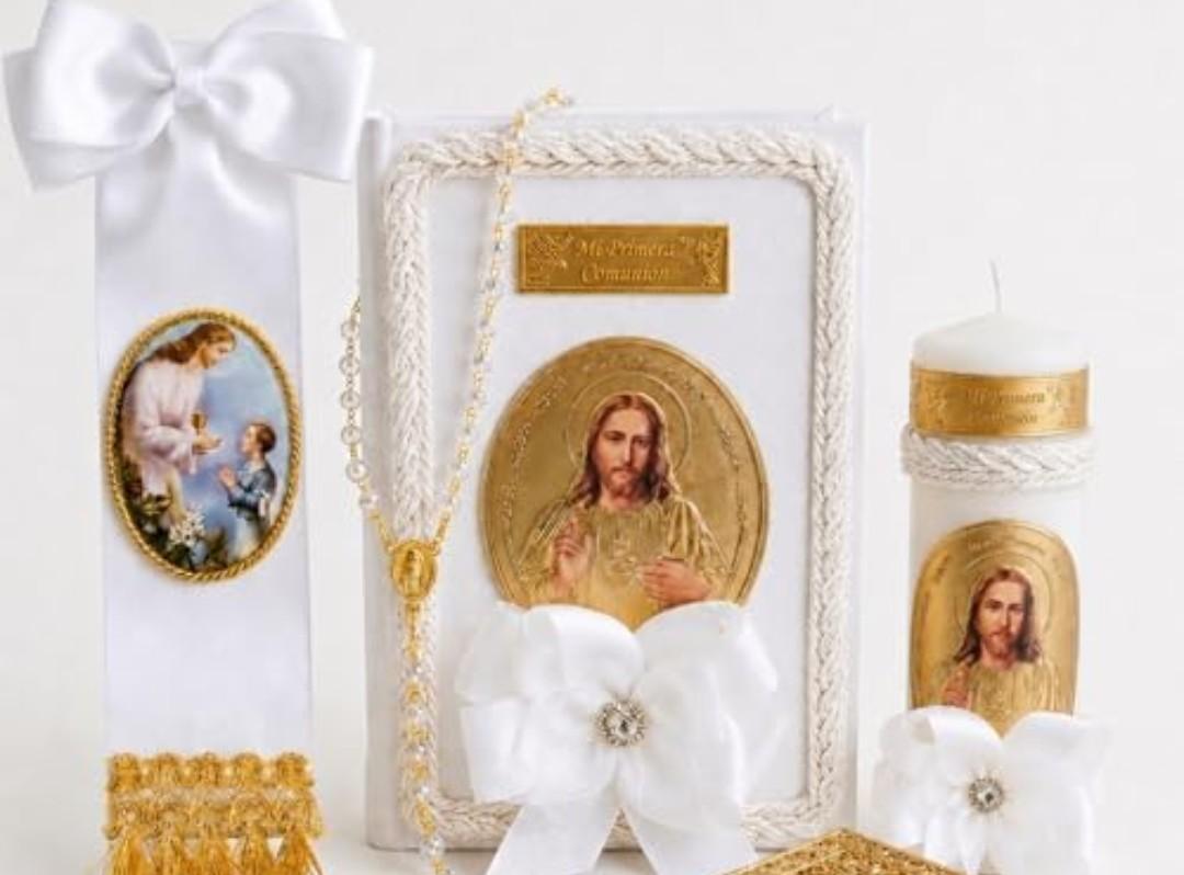 First Communion Candle and Bible - Biblia y Vela de Primera comunión para niño - Vela para Primera comunion para niño - First Communion Candle Set for boy - recuerdos de Primera comunion