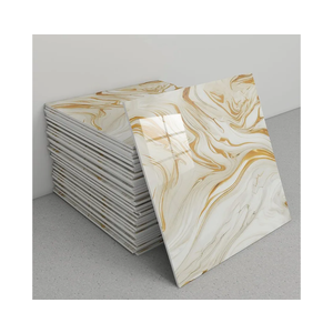 ,10pcs Marble Peel and Stick Backsplash Waterproof Washroom Wall Panels, Peel and Stick Tile, PVC Wall Panels for Kitchen,Bathroom,Living Room,Black(Not Real Tile,11.8" x 11.8",9.7 Sq.Ft)