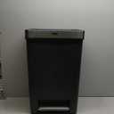 Rubbermaid Premier Series III Step-On Trash Can for Home and Kitchen, with Stainless Steel Rim, 12.4 Gallon, Charcoal, for Home/Kitchen/Garage/Apartment/Office