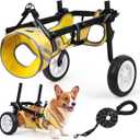 Dog Wheelchair for Back Legs Large, Upgraded Heavy Duty Wheelchair for Medium & Large Dogs, Adjustable Dog Carts with Wheels for Disabled Hind Legs, All-Terrain Tires Dog Wheels for Back Legs