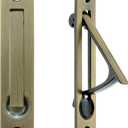Pocket Door Edge Pull Antique Brass - Hidden Edge Handles Hardware for Easy Access,Stylish Pocket Door Pull,Ideal Pocket Door Hardware Solution (1 Pack, Antique Bronze)
