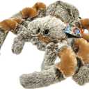 8" Realistic Brown Spider Plush - Soft and Furry with Hard Eyes - Creepy-Crawly Toy for Halloween, Decor, or Gifts