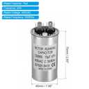 PATIKIL 15uF 5% 15MDF 450V AC Fan Start Capacitor, CBB65 Circular Run Capacitor for AC Motor Run Air Conditioner Cool Heat Pump Condenser Straight