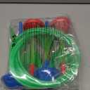 JOYIN Lawn Darts Game Set for Kids and Adults - Glow in The Dark Outdoor Lawn Games for Adults and Family, Soft Tip Darts Set for Kids Camping, Outside Yard