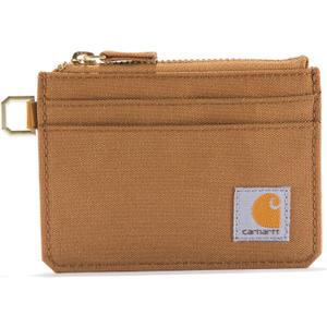 Carhartt Women's Casual Nylon Duck Zippered Card Keeper Wallets