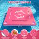 Floating Mahjong Table for Pool, No Assembly EVA Water Game Table Tray, Portable Swimming Pool Hot Tub Floating Board Game Table for Adults, Card Poker Domino Mahjong Game Summer Party Supplies