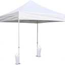 Canopy Weights Bag Leg Weight for Pop up Canopy Tent, Sand Bags for Patio Umbrella Instant Outdoor Sun Shelter, 4 Pack-White