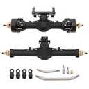 MEUS RACING Nylon SCX24 Axles with Isokinetic 3-Section CVD for Axial SCX24 C10 JLU Gladiator Bronco Deadbolt 1/24 RC Crawler, +5mm Widened and 52° Max, Steering Angle