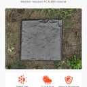 VEVOR Garden Stepping Stones, 16Pcs 15.5 x 15.5 in, Decorative Stepping Stones with Stakes, Weather-Resistant Plastic Pathway Pavers, Smooth Surface, Outdoor Walkway for Lawn Patio Landscape, Grey