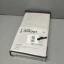 100% Blackout Shield Linen Blackout Curtains for Bedroom 96 Inches Long, Back Tab/Rod Pocket Living Room Drapes, Thermal Insulated Blackout Curtains 2 Panels Set, 50" W x 96" L,Cream