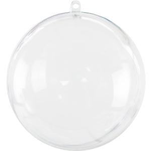 Super Z Outlet Clear Plastic Acrylic Bath Bomb Mold Shells Molding Balls Kit (100mm, 12 Pack)