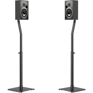 USX MOUNT Universal Speaker Stands, Height Adjustable Extend 30.0" to 39.1" for Satellite Speakers & Small Bookshelf Speakers up to 11 lbs Per Stand, 1 Pair Floor Stands for Sony Bose Polk JBL Yamaha