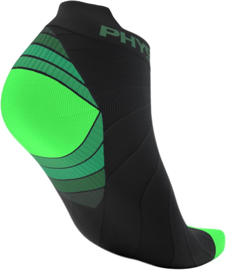 Physix Gear Short Compression Socks for Men & Women - Best Low Compression Socks Women & Men Ankle Socks with Arch Support Large-X-Large