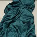Floerns Women's Cocktail Satin Mini Dress HOCO Draped Backless Ruched Elegant Short Dresses, Dark Green, Medium 