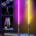 Dueling Lightsaber Toy Set with 2 Display Stands Realistic 20 Color 2-in-1 Detachable Light Saber with 4 Sound Modes, USB-C Rechargeable Blade - LED Sword for Kids & Adults Accessories