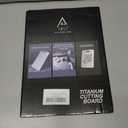 Titanium Cutting Board for Kitchen  Durable 13"x9" Metal Chopping Mat, Easy to Clean, Dishwasher Safe, Hygienic & Crack Resistant