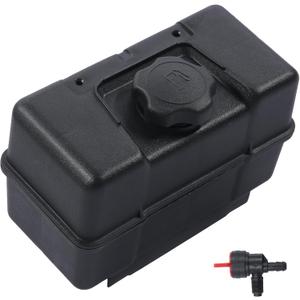 691993 Fuel Tank - 4 Quart Plastic Gas Tank with Shut Off Valve and Cap - Fuel Gas Tank Compatible with Lawn and Garden Equipment Engines - Lawnmower Gas Tank for Remote Mounting