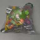 Parrot Toys Bird Toys Perch Pullable Stainless Steel Spoons Colorful Acrylic Stick Chew Toys for Amazons Mini Macaws African Greys Cockatoos Conures, Cockatiels, Lovebirds, Parrotlets and Other (Green)