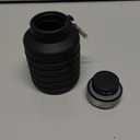 Collapsible Water Bottle, 16oz Portable Reusable Silicone Water Bottle, BPA-Free Leak-Proof Foldable Design with Carabiner, Lightweight Durable for Gym, Travel, Camping, Hiking, Sports-Black