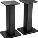 22.64" Universal Floor Speaker Stands, 150 lb Capacity, Black
