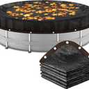 21ft Round Leaf Net Pool Cover for Above Ground Pools,Winter Above Ground Pool Cover to Catching Leaves, Mesh Tarp with Grommets, Resistant Garden Sun Shade Netting(Only Cover)