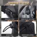 3X Stronger Magnetic Gym Bag - Water-Resistant Fitness Water Bottle Bag for Men and Women, Phone/Wallet Storage for Travel, Sport, Cycling, Workout, Christmas Gifts(Khaki)