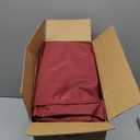 Downluxe Waterproof Outdoor Chair Cushions for Patio Furniture, 22" x 22" x 3" Patio Chair Cushion with Adjustable Ties & Portable Handle, Square Outdoor Cushion with Removable Cover, Burgundy, 2 Pack