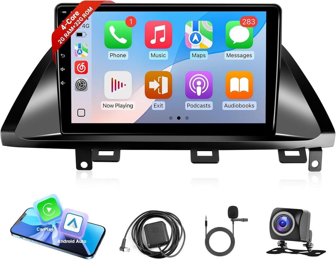 Leadfan Radio for Honda Odyssey 2005-2010 Stereo Wireless Carplay & Android Auto, 10.1" Touch Screen Odyssey Head Unit Audio Receiver GPS Navigation Bluetooth USB WiFi FM Rear Camera