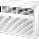 Whirlpool 8,000 BTU Through the Wall Air Conditioner, 115V, Cools up to 350 Sq. Ft. for Living Room, Bedroom, Kitchen with Dehumidifier and Remote Control, White