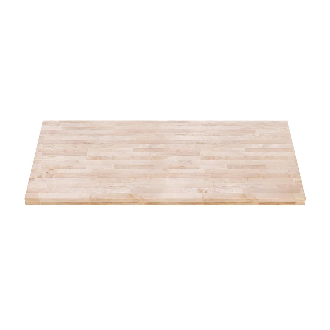 DuraSteel 30x48 Butcher Block Countertop - Maple Solid Wood Workbench for Kitchen, Restaurant, Cabinet, Desk Top, Wood Board, Large Counter Cutting Island Long, Bakery Worktable Dough - Table Top Only